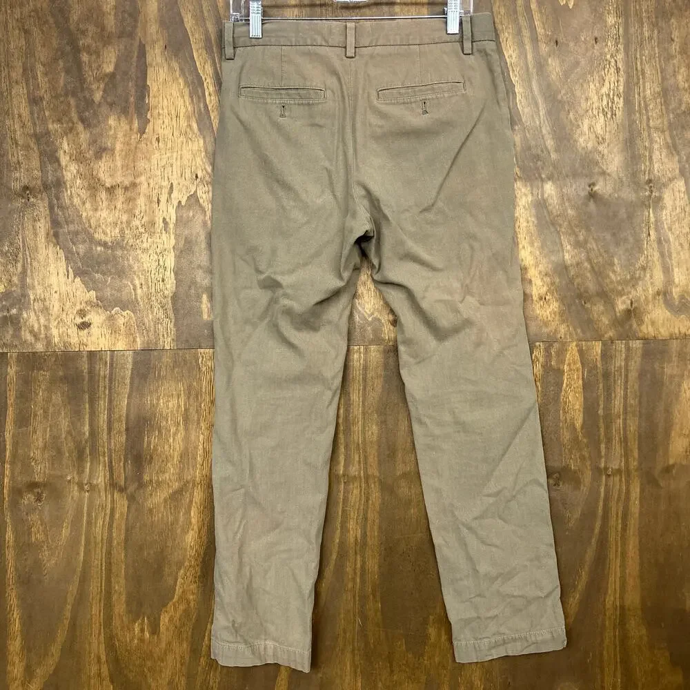 Banana Republic Mens Pants Brown Aiden Fit 100% Cotton Corpcore 30x30